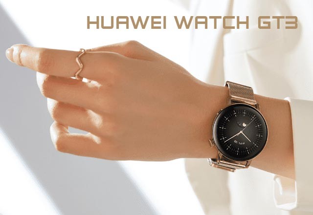 Huawei Watch GT 3 42mm (Elegant) - Light Gold + Light GoldMilanese Strap